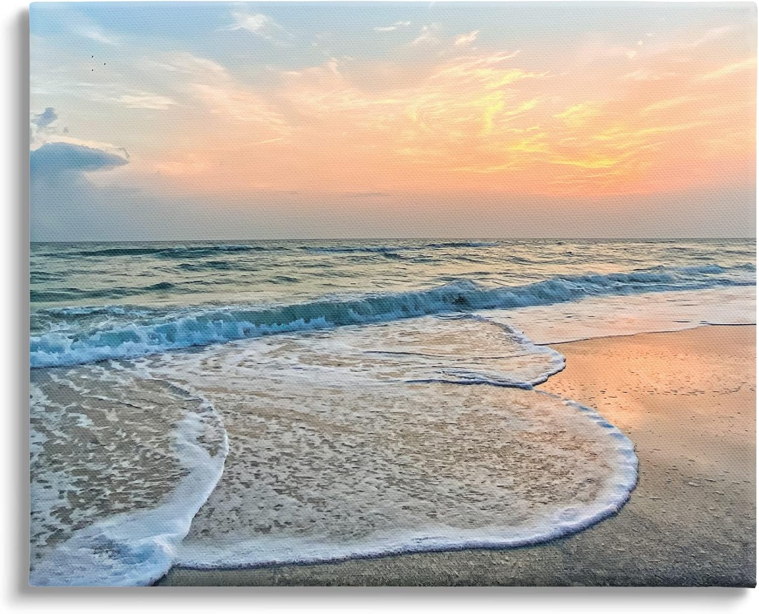 Stupell Industries Vast Panoramic Beach Layered Waves Canvas Wall Art, Design by Mary Lou Photography