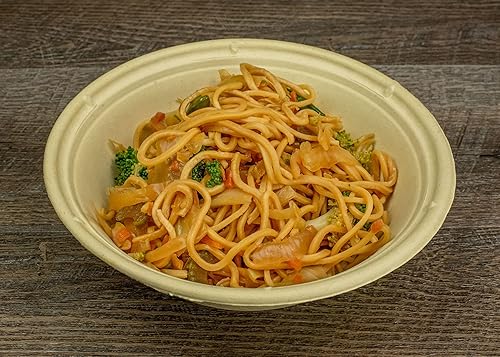 Miniatura 5 de Tellus Productos, cuencos desechables ecológicos (125 unidades) de 12 onzas, vajilla compostable y duradera, cultivada y fabricada en los Estados