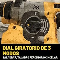 Vista 6 de DEWALT Martillo Perforador SDS Rotativo de 20V MAX, Inalámbrico, 3 Modos de Aplicación, Solo Herramienta (DCH273B)