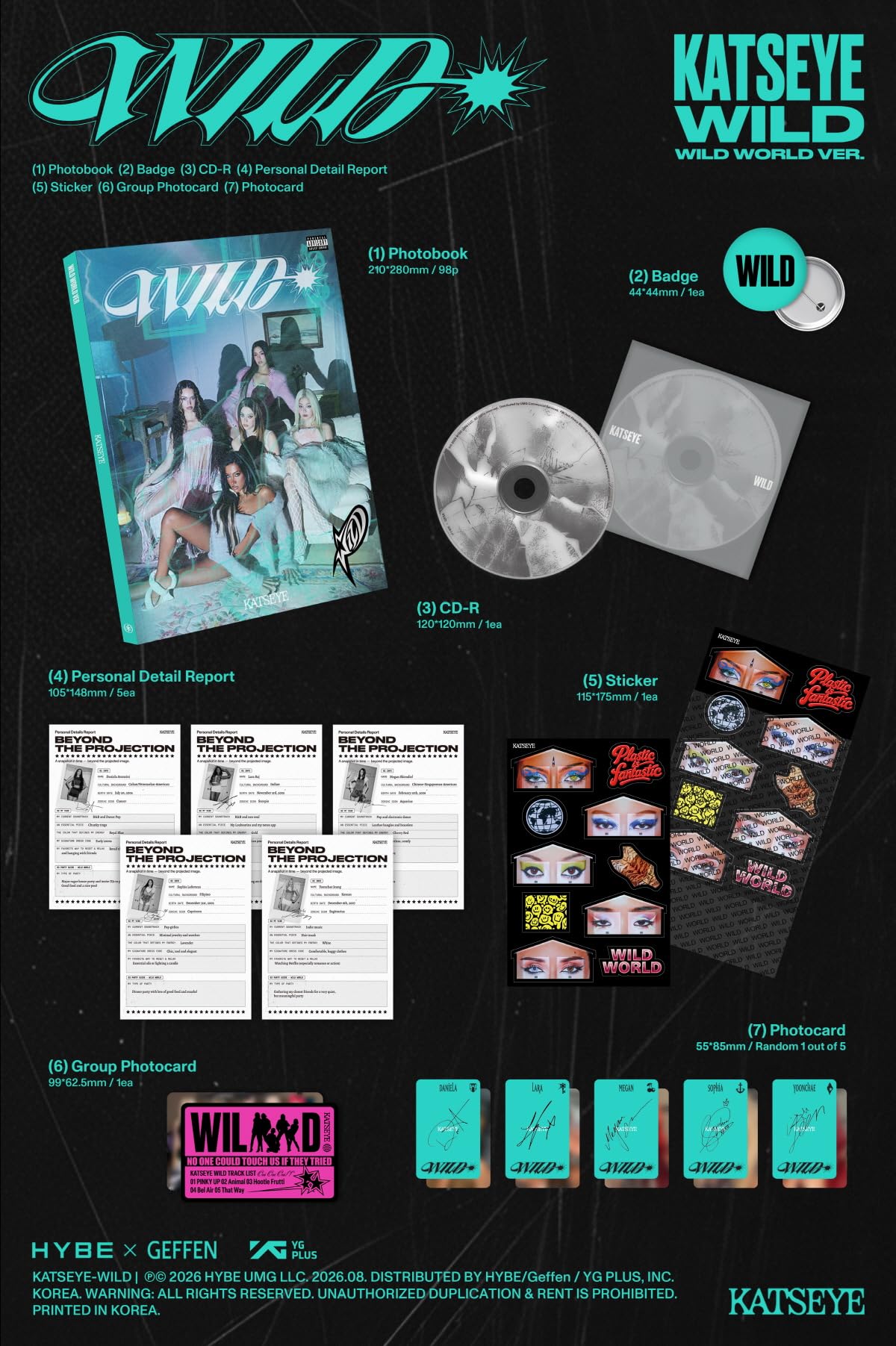 KATSEYE - Wild EP Album (2 ver. Set)