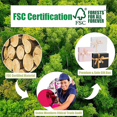 Miniatura 6 de Cajas de regalo blancas con tapas, caja de regalo de 9 x 7 x 4 pulgadas con cinta, cajas de regalo plegables con cierre magnético para regalos, caja