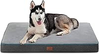 Vista 14 de Bedsure Cama para perros de espuma viscoelástica para perros pequeños, camas ortopédicas para mascotas para jaula con funda extraíble lavable
