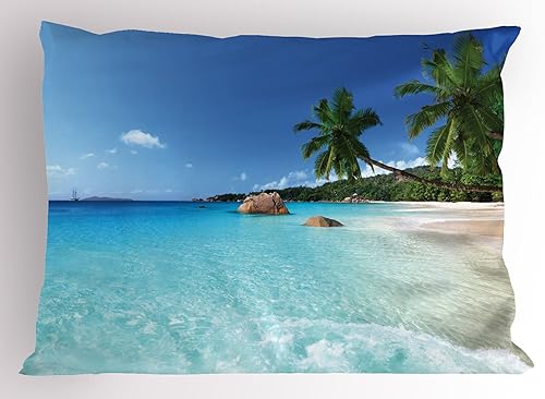 Miniatura 8 de Ambesonne Funda de almohada gris, lunares pequeños sobre fondo blanco, estilo retro, patrón tradicional pastel, funda de almohada decorativa de