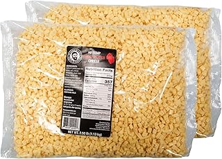 Bearded Butchers High-Temp Ghost Pepper Cheese, Pack of 2 (2.5 lb Bags, 5 lbs Total) – Extra Hot Spicy Cheese with Ghost Pepper Flavor for Sausage, Brats, Snack Sticks, Burgers, Made in USA