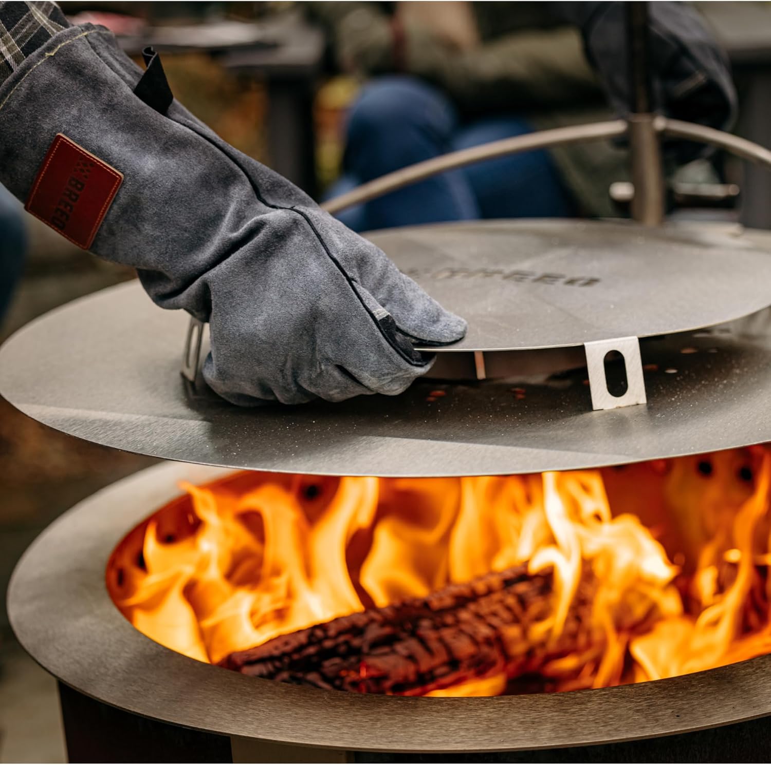Breeo Outpost™ Heat Deflector X24 | Compatible with Y Series and X Series Smokeless Fire Pit | Maximize Hot Airflow | USA Made | Live-Fire Cooking Accessory (Heat Deflector & Outpost Rod Included)