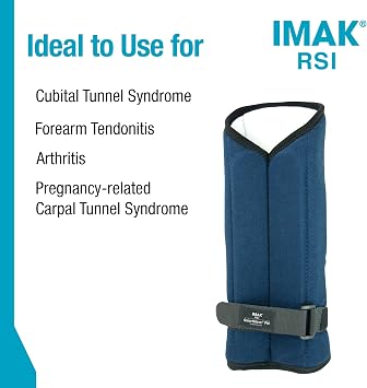 Brownmed IMAK RSI SmartGlove PM - Wrist Brace for Carpal Tunnel & Tendonitis - Nighttime Splint Glove for Men & Women