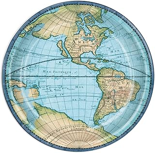 Beistle Bon Voyage Globe Round Plates | 9