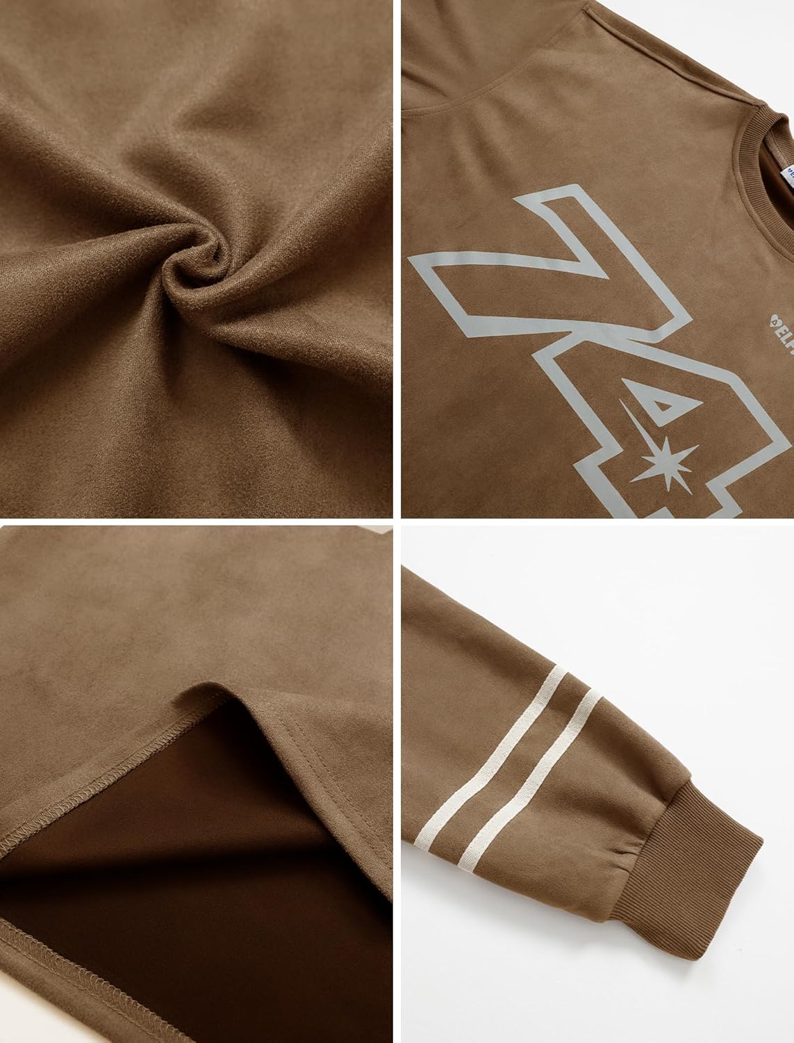 Aelfric Eden Oversized Crewneck Sweatshirts for Men Vintage Graphic Pullover Loose Fit Streetwear Long Sleeve Top - Image 3