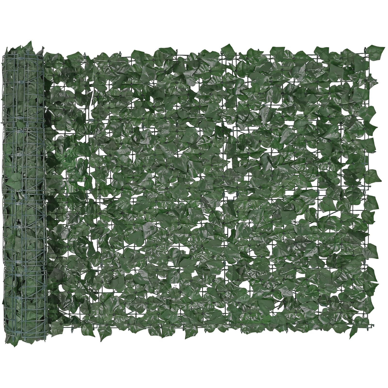 Clôture Brise-Vue Lierre Artificiel 0.5x1m/3m - Haie Privacy Pour Jardin, Balcon | Résistant UV Et Intempéries