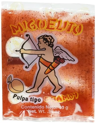 2 x Miguelito Pulpa Tipo Chamoy Liquido - Pulp Liquid Mexicano Candy 100 piezas selladas