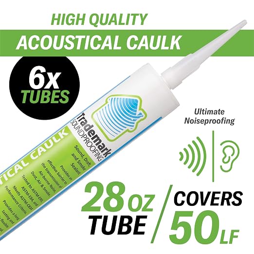 Sellador acústico TMS Soundproofing, 6 tubos de 28 oz cada uno miniatura 2