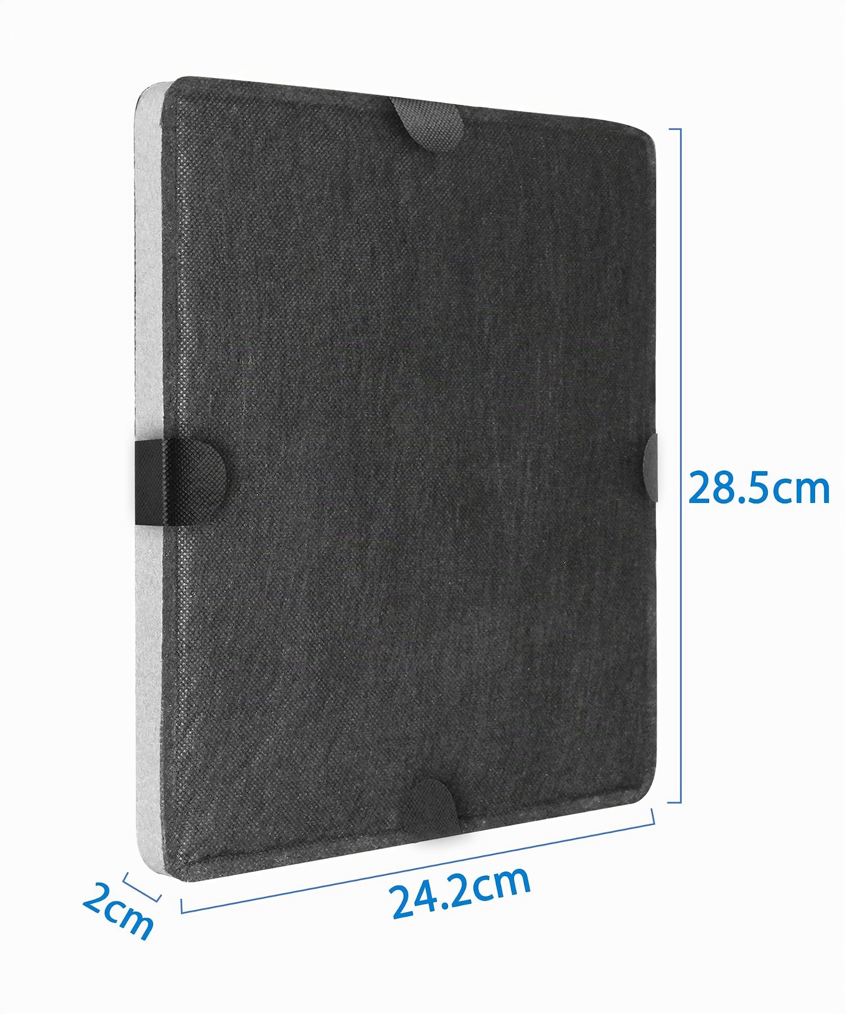 2-Packung - DKF 12-1 Dunstabzugshaube Filter passgenauer Filter für Miele DKF 12-1 bzw. 6228731. für Aktivkohlefilter DA269-4 / DA279-4 / DA390 / DA420 / 28996265D (2 pack）