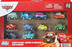 Mattel Disney Pixar Cars Mini Racers 10-Pack&comma; Collectible Set with 10 Toy Vehicles&comma; Fan-Favorite Characters &lpar;Amazon Exclusive&rpar;