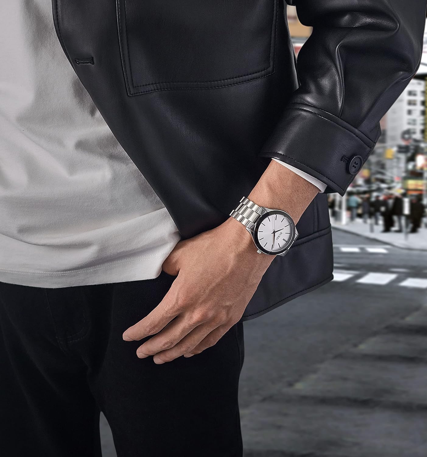 Allure horloge 30mm achthoekige kast, bruine wijzerplaat, geelgoudkleurige kast en leren band, Japans uurwerk ZIW2536B Allure horloge 30mm achthoekige kast, bruine wijzerplaat, geelgoudkleurige kast en leren band, Japans uurwerk ZIW2536B