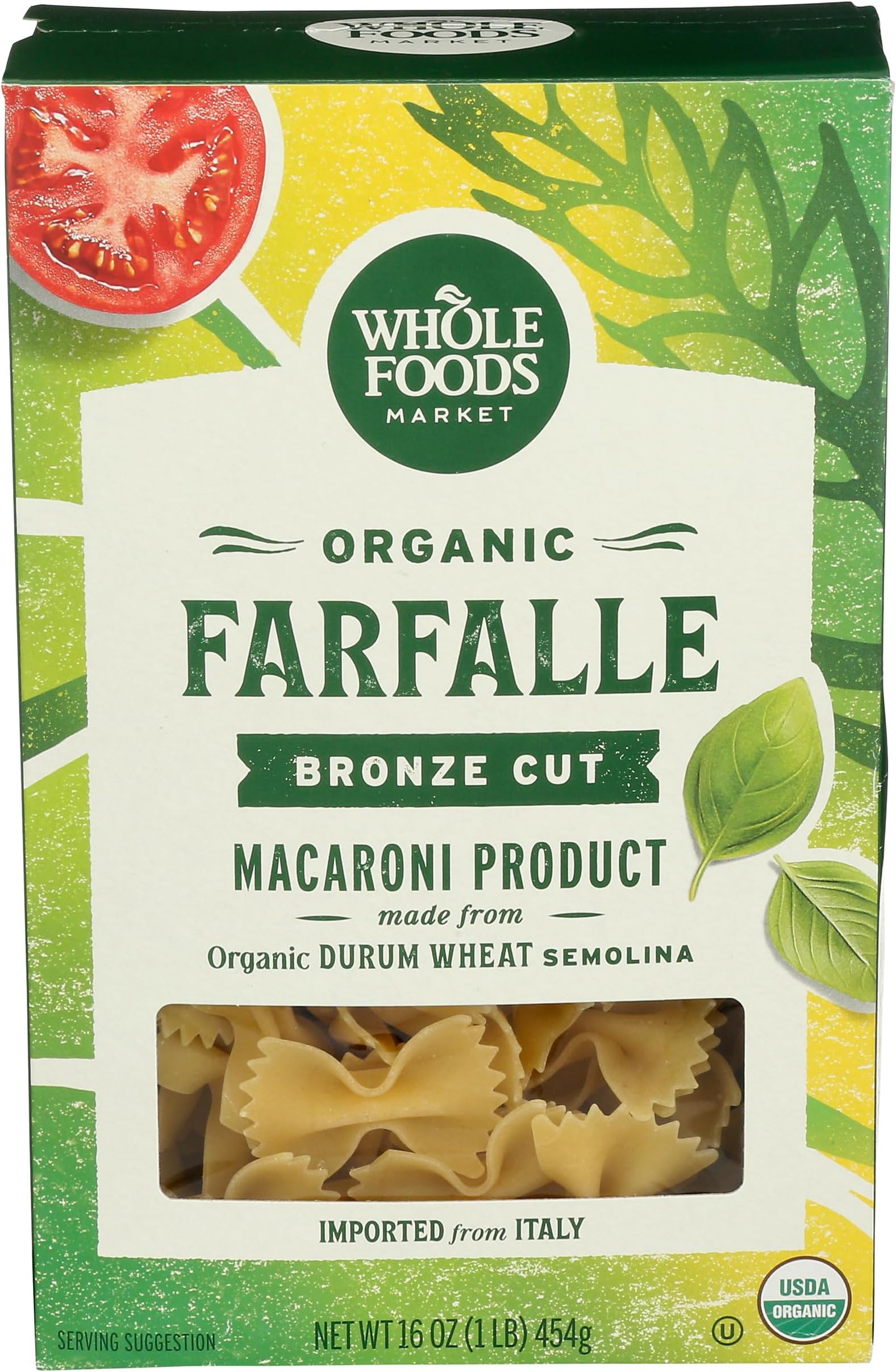 Whole Foods Market, Organic Farfalle, 16 Ounce