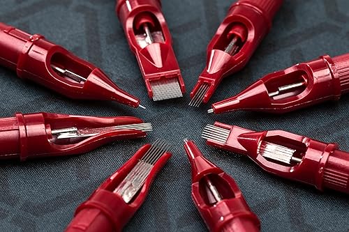 Miniatura 6 de Peak - Agujas de tatuaje para tatuaje, 1223 planas de 0.138 in, agujas de tatuaje, excelente para tatuajes, microblading, y procedimientos de