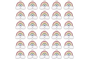 SUNNYCLUE Enamel Rainbow Charms: Vibrant Accessories for Creative Jewelry