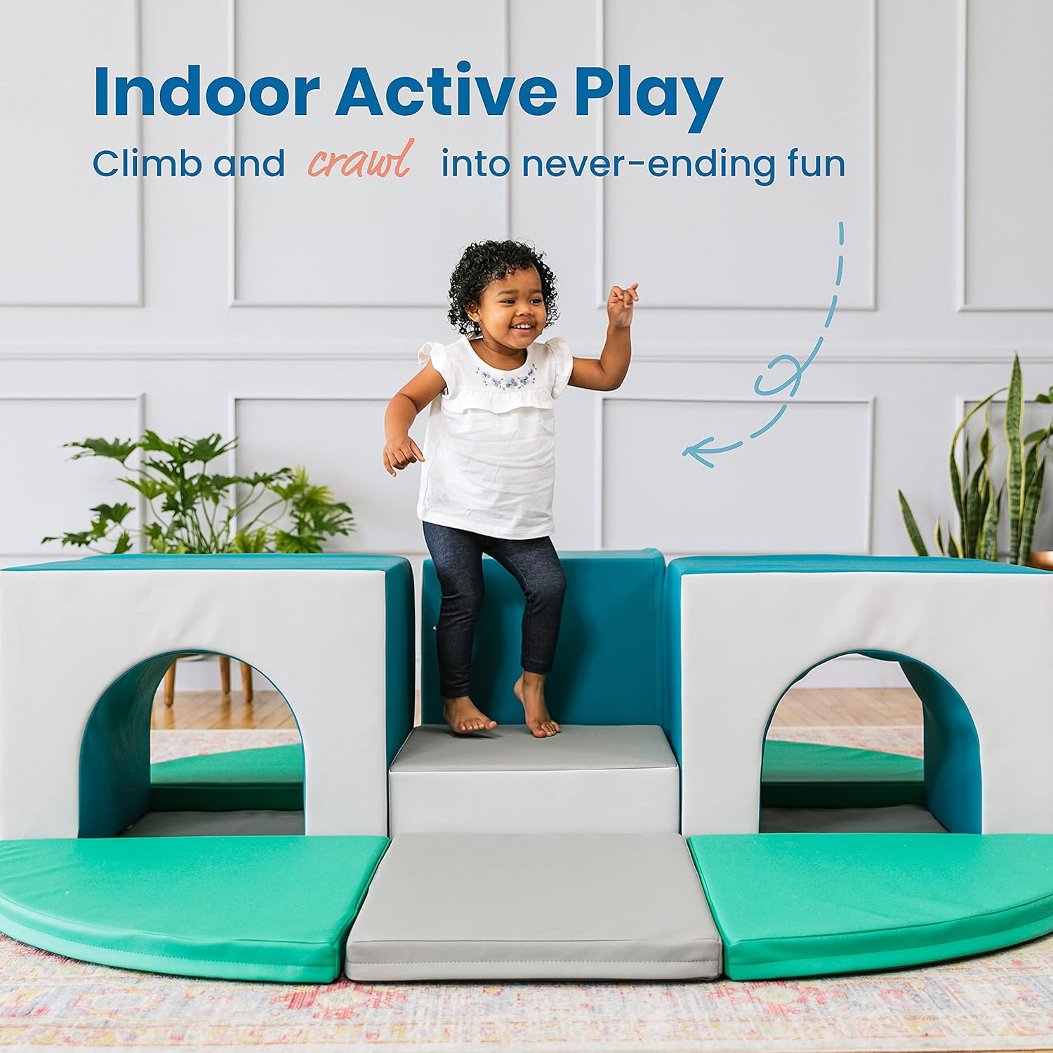 Certifications for the ECR4Kids SoftZone product, including GREENGUARD Gold, CPSIA Compliant, and CAL TB 117 Compliant logos.