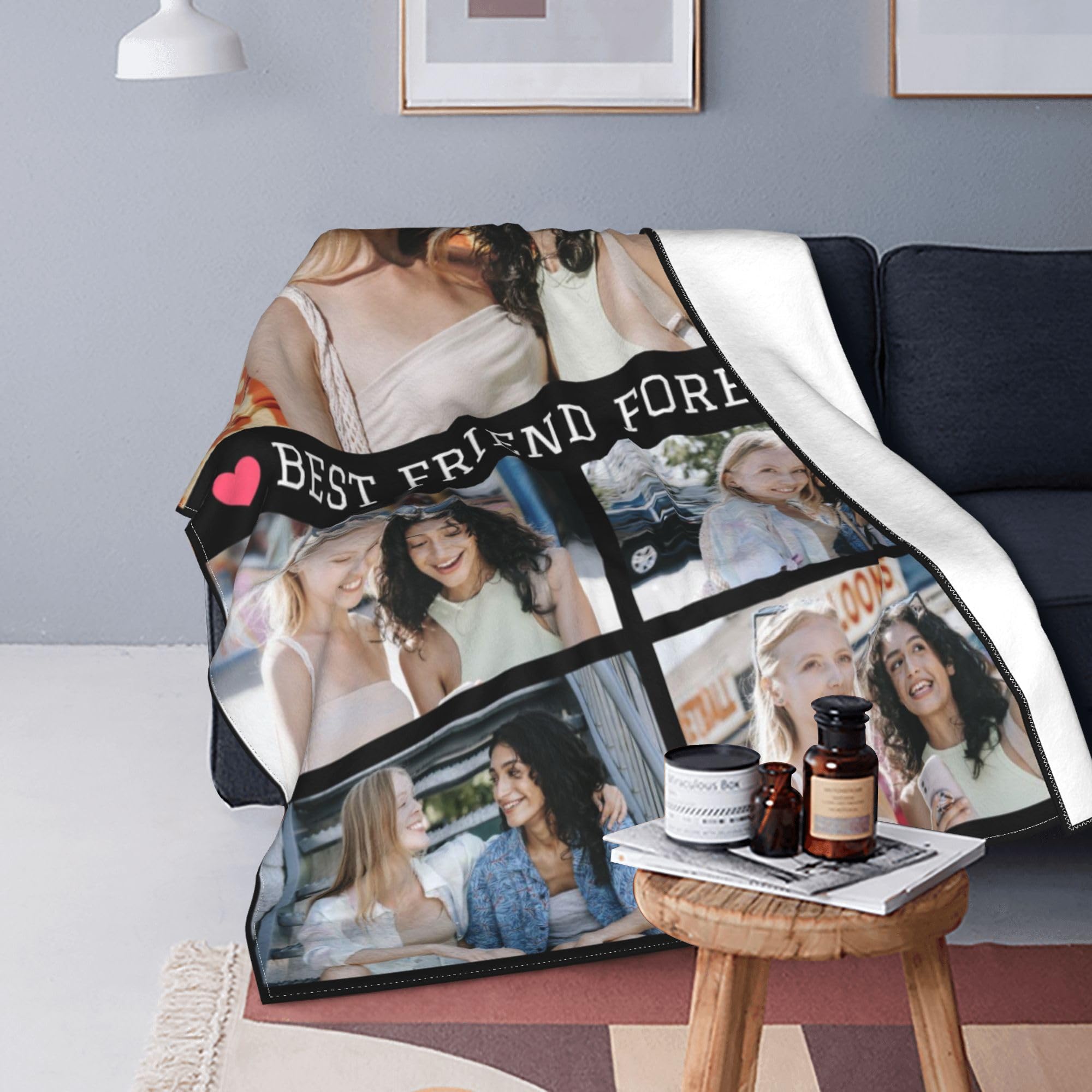 Gifts For Women Birthday Unique Custom Blanket With Photos Text