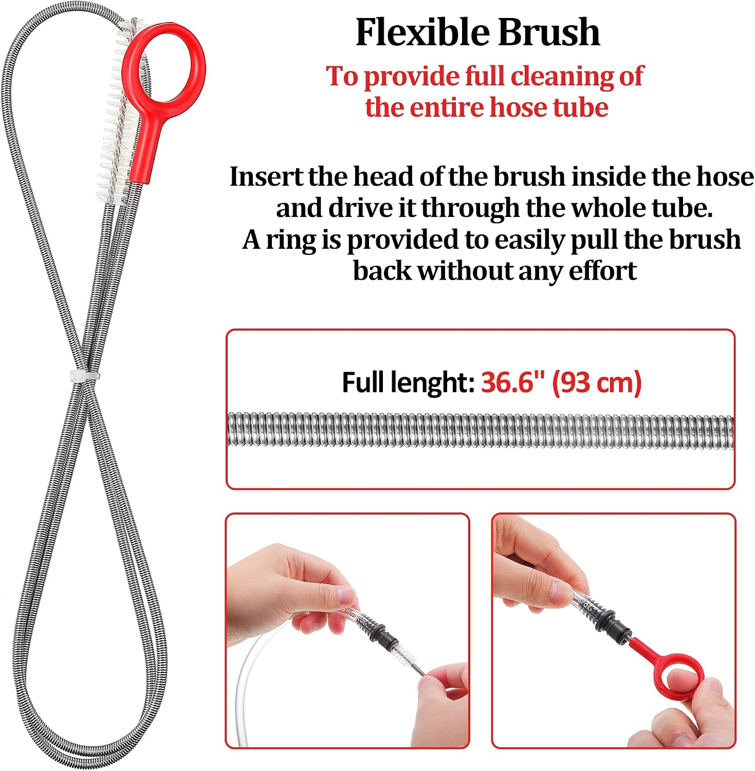 Patelai 8 in 1 Hydration Bladder Cleaning Kit Includes 3 Different Brushes and Drying Collapsible Bladder Frame, Water Reservoir Backpack Cleaning Kit