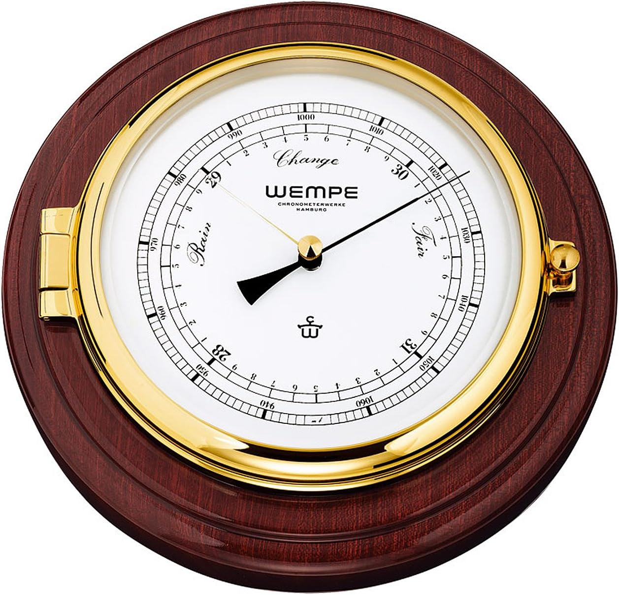 Wempe Chronometerwerke Skipper Barometer Mahagoni CW400002