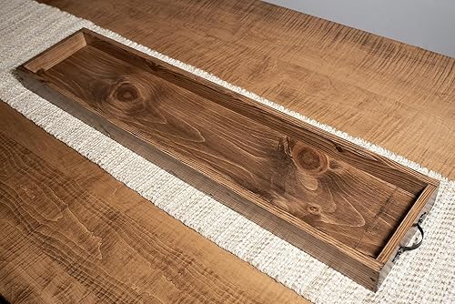 Miniatura 5 de Rustic long table tray-farmhouse table trough-farmhouse table decor-tray for decor-farmhouse table tray centerpiece-dining room centerpiece-long