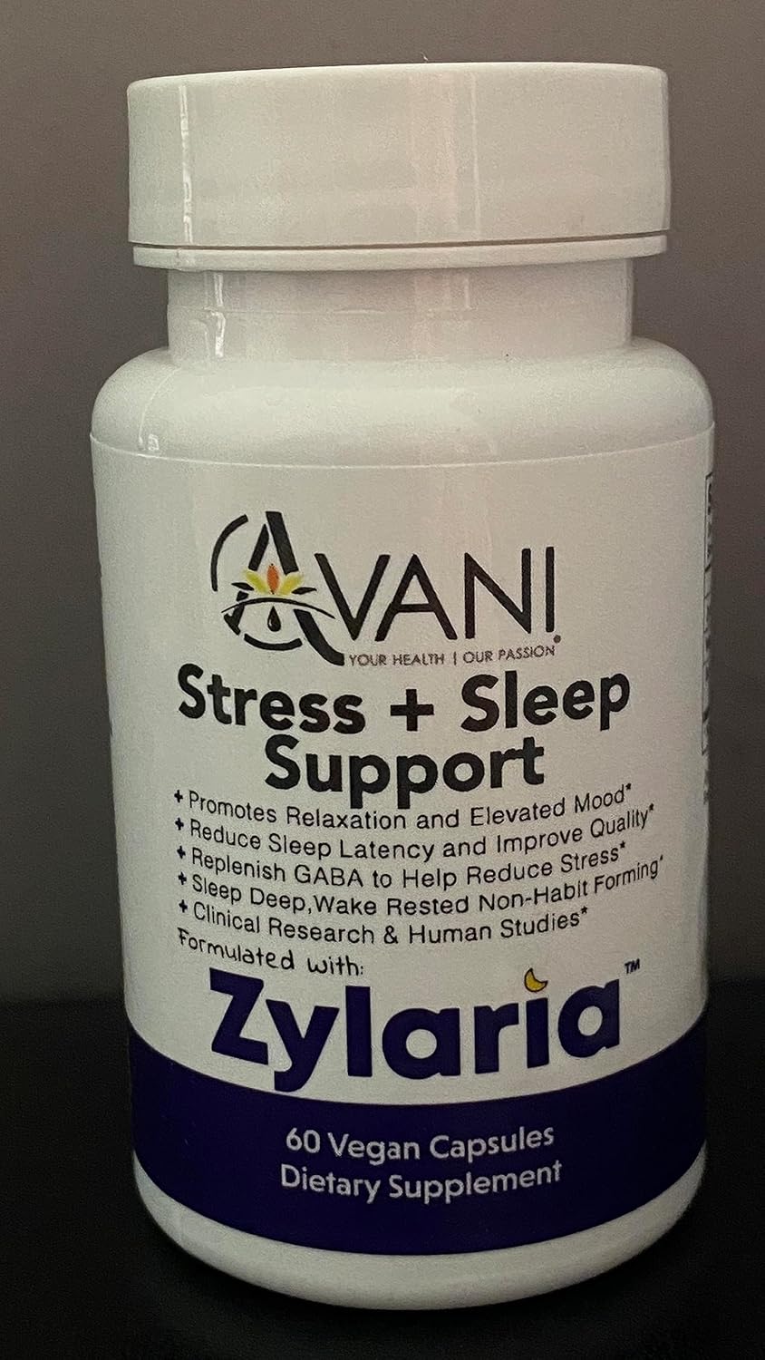 Avani Health Zylaria™ Sleep Aid zZz, Adrenal Fatigue Supplement, Natural Stress, Anxiety