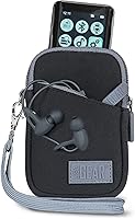 Vista 1 de USA Gear Funda para reproductor de MP3 compatible con Apple iPod Touch, iPod Nano, Innioasis Y1, Walkman, Aiworth, cable USB, auriculares, fundas