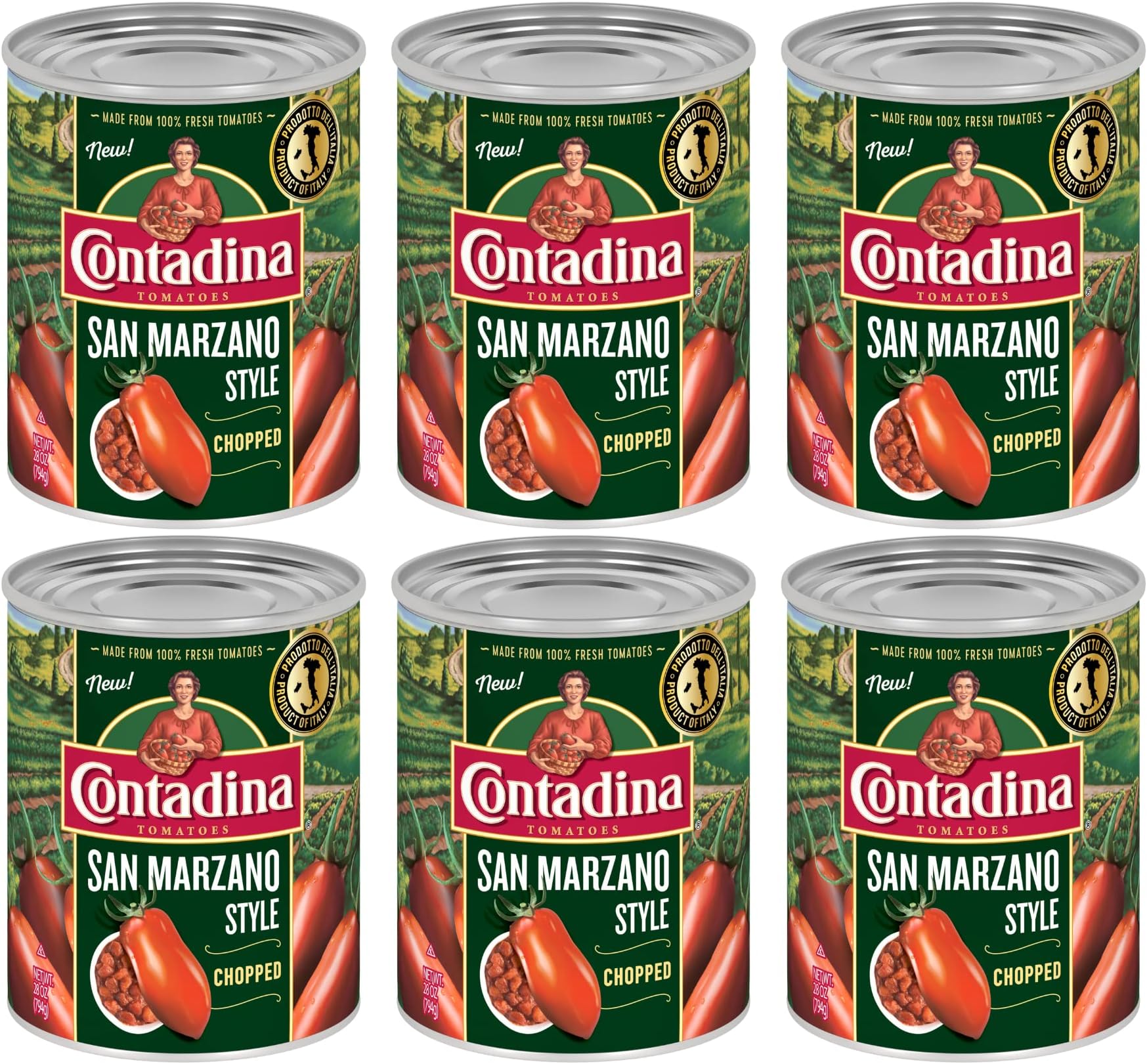 San Marzano Tomatoes Crushed 28 Oz Pack Of 12 Canned