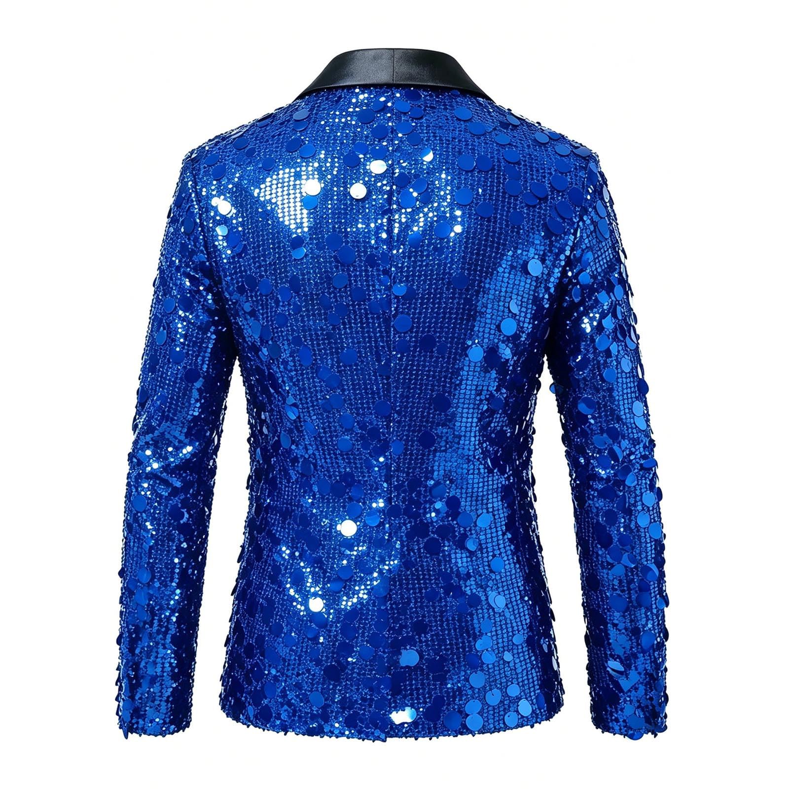 Lentejuelas Sakko Hombres Boda Blazer Traje Chaqueta de Negocios Trajes | Chaqueta de tenis, forro polar, manga larga, color negro, para tiempo libre, bombero, chaqueta de moto, chaqueta textil