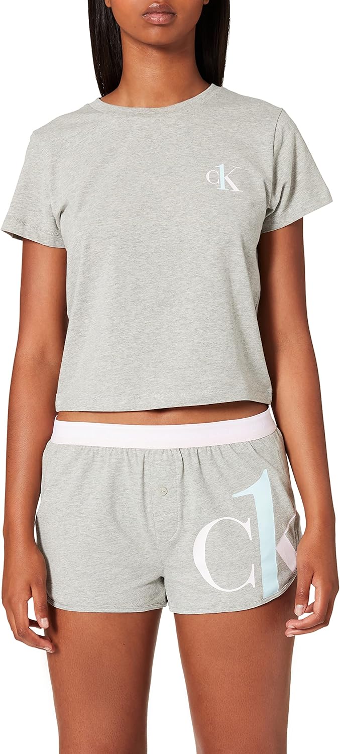 calvin klein short and crop top set