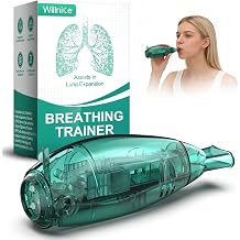 Breathing Exercise Device, Non-Measuring Exerciser &amp; Portable Lung Exerciser with Adjustable Resistance Flutter Valve, Respiratory Muscle Trainer for Mucus Clearance &amp; Better Breathing