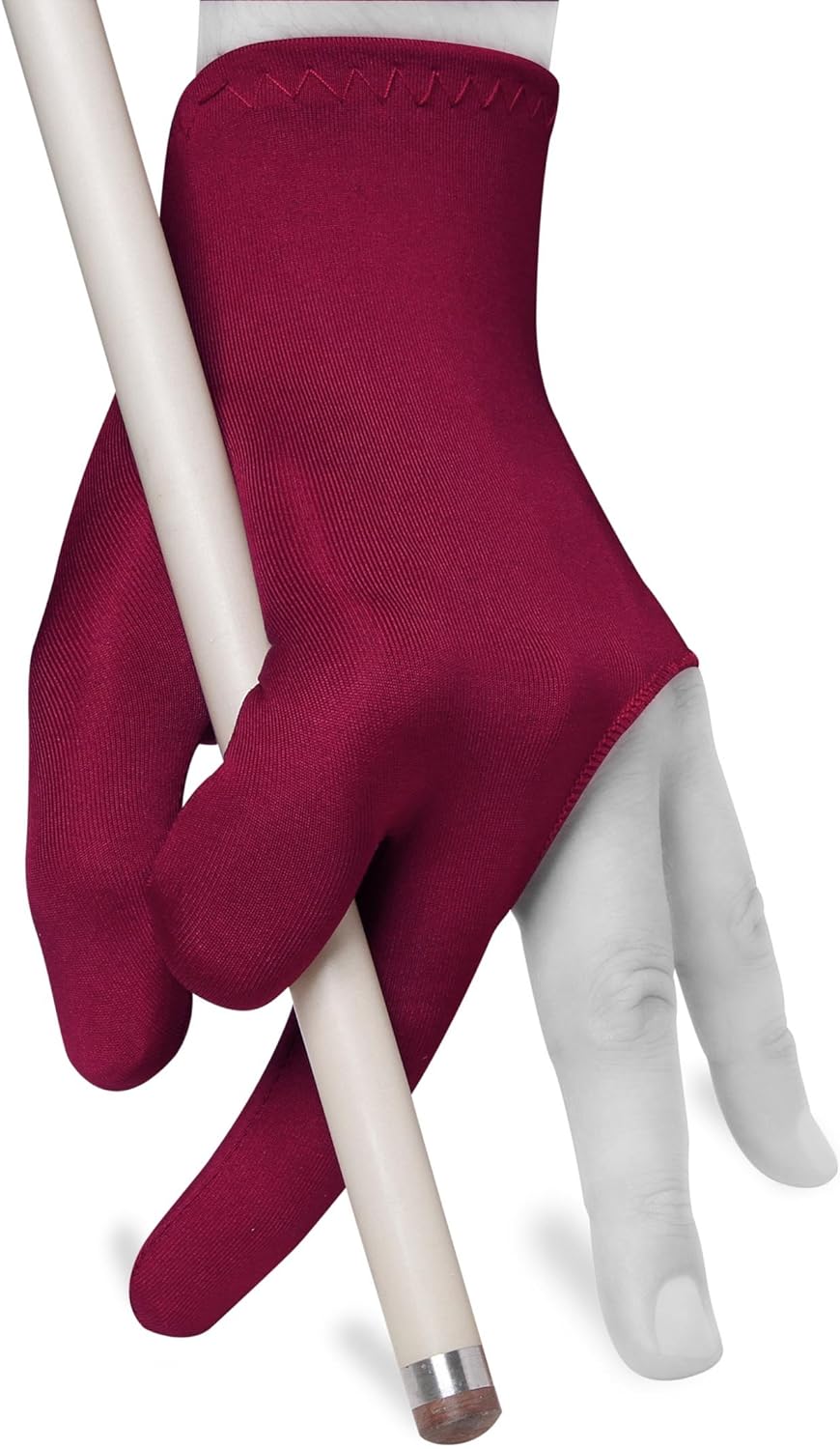 Red Functional Billiard Pool Cue Glove - One Size Fits All
