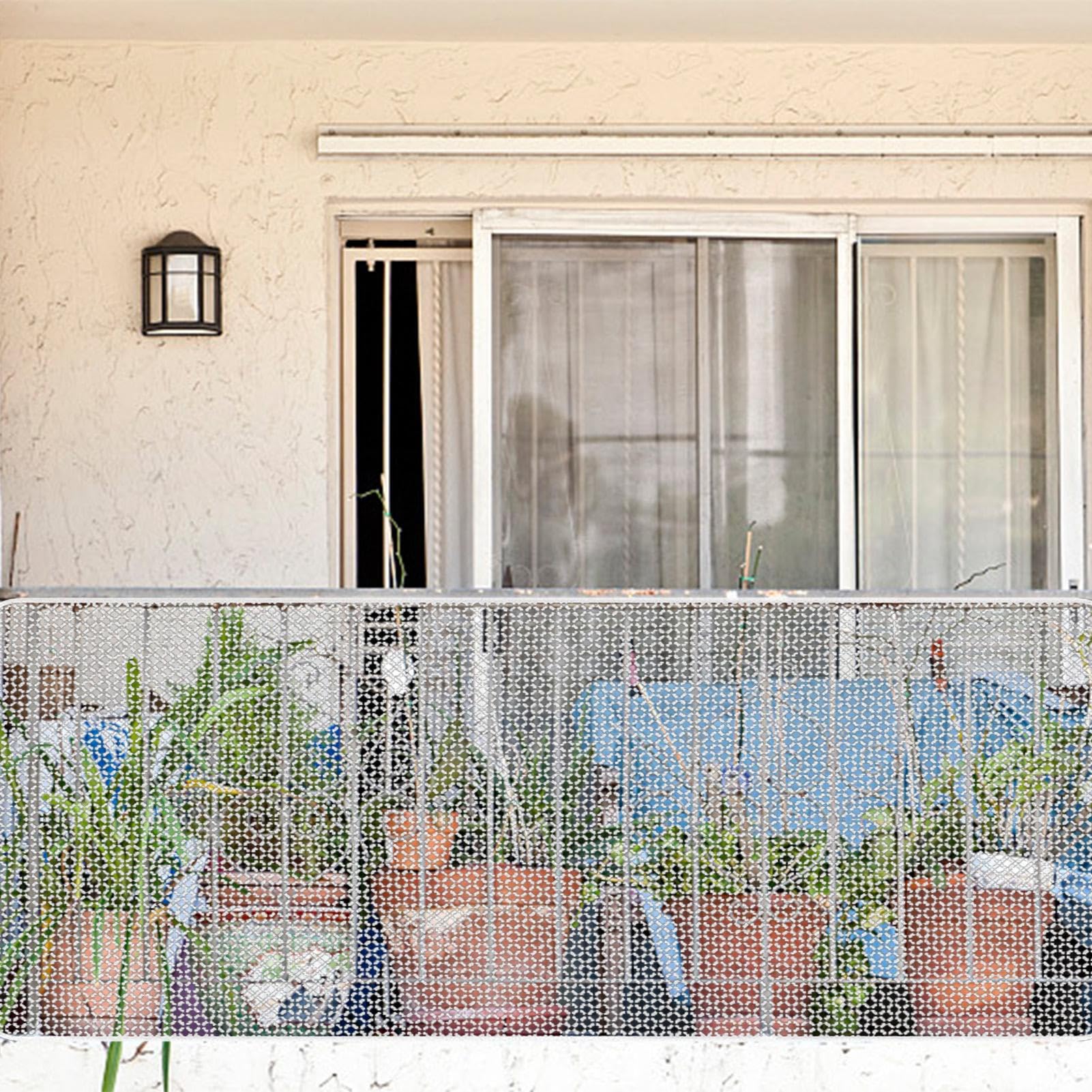 Red de seguridad infantil | Protección portátil para escaleras y balcones | Barrera segura para niños para escaleras, balcones y barandillas | Solución esencial de seguridad infantil