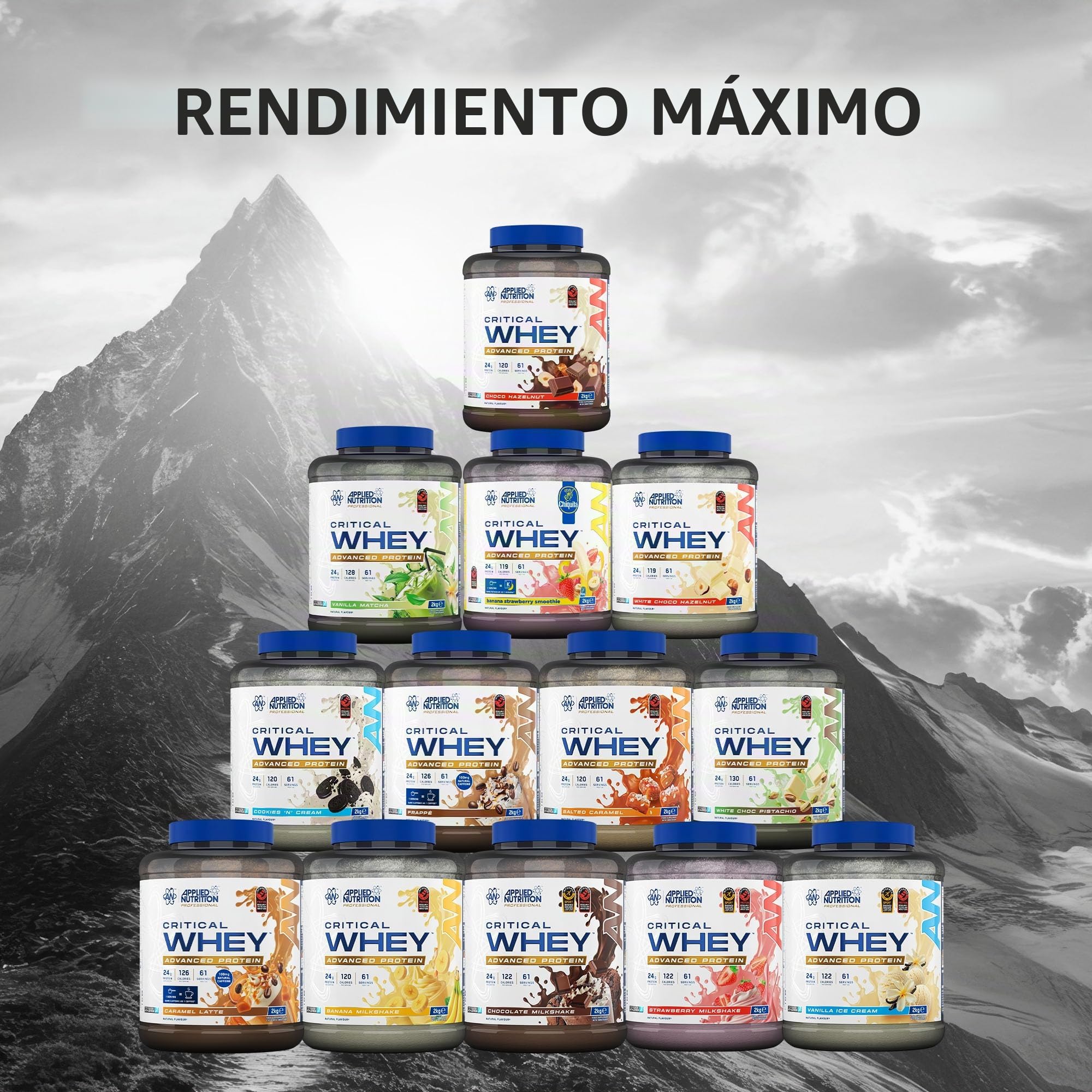 Applied Nutrition Critical Whey (2000g) Batido de plátano Proteínas Mezcla de Proteínas de Suero | Proteína Whey Mezcla de proteína Whey de suero Protein Powder