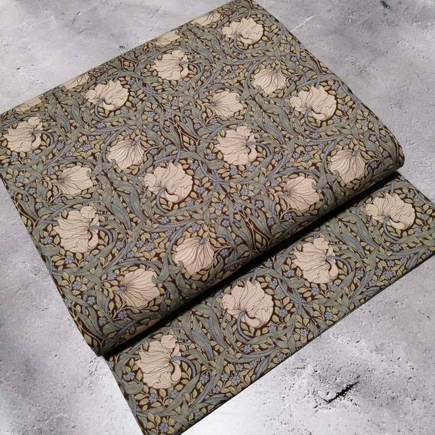 Amazon.co.jp: 開き名古屋帯 ウィリアムモリス ピンパーネル