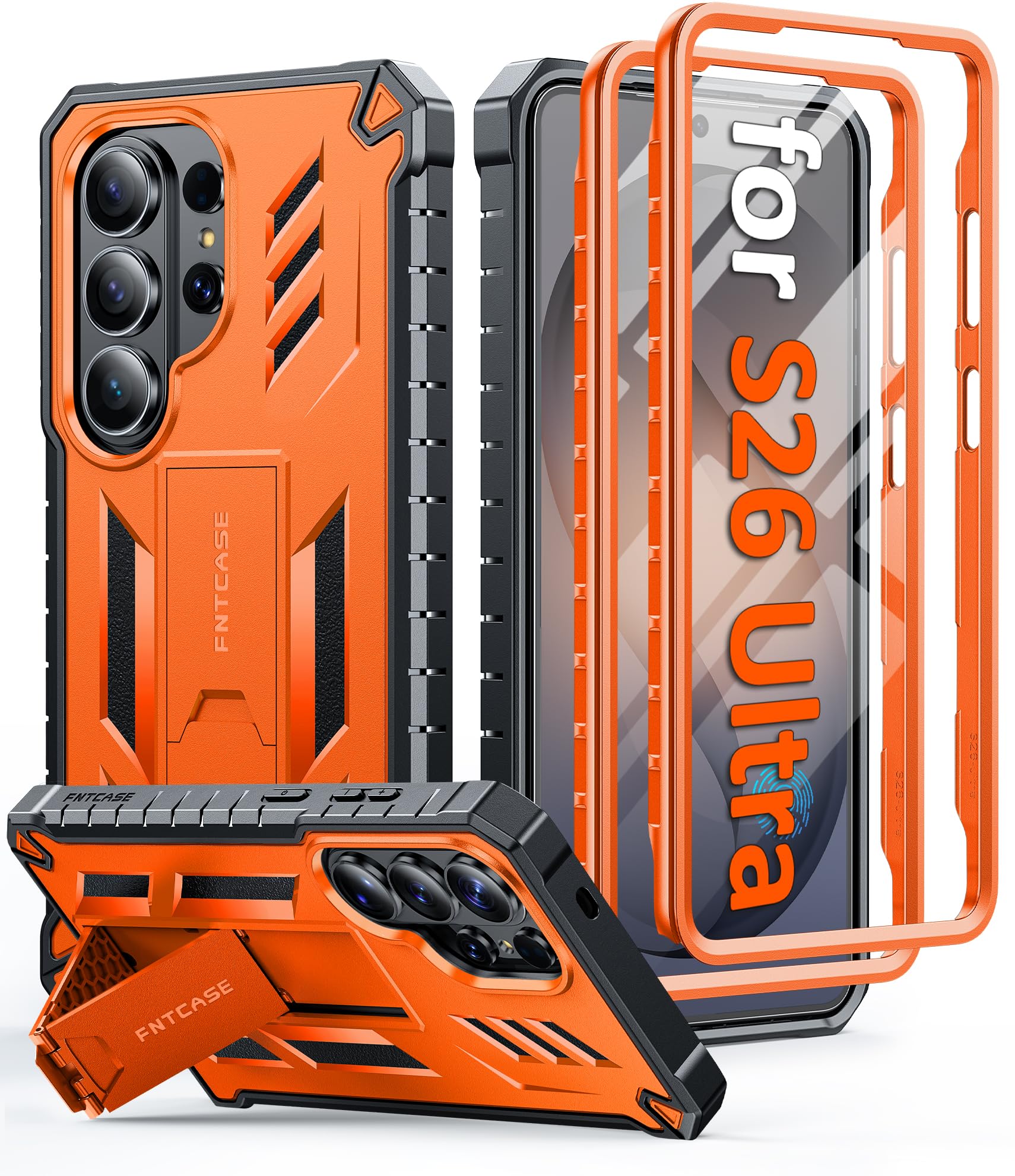 Photo 1 of FNTCASE Galaxy S26 Ultra Case (Orange, 6.9 Inch)
