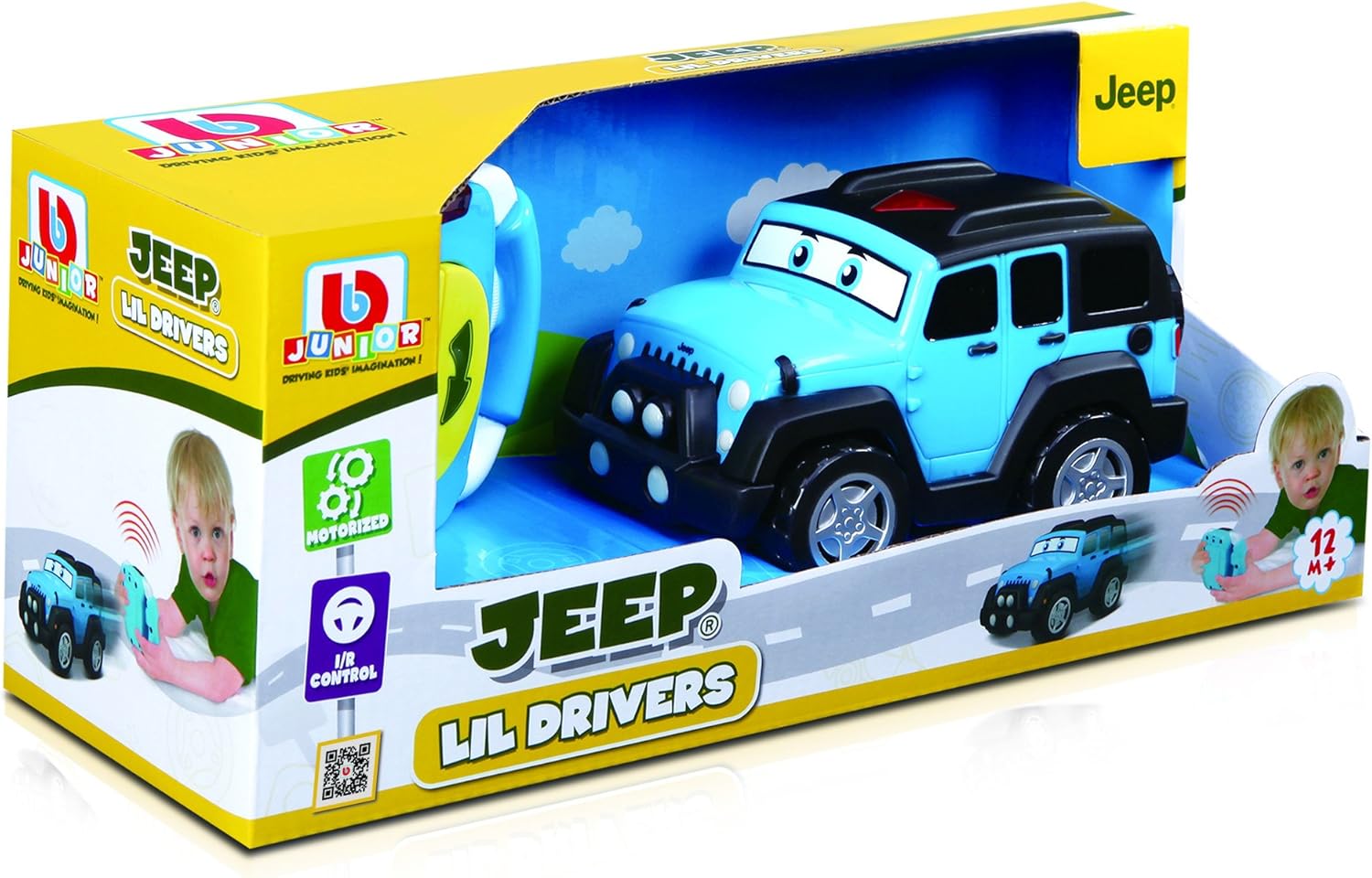 Bburago Junior 16-82301 Jeep Lil Driver - Wrangler Unlimited with Infrared Vehicle Toy - Image 3