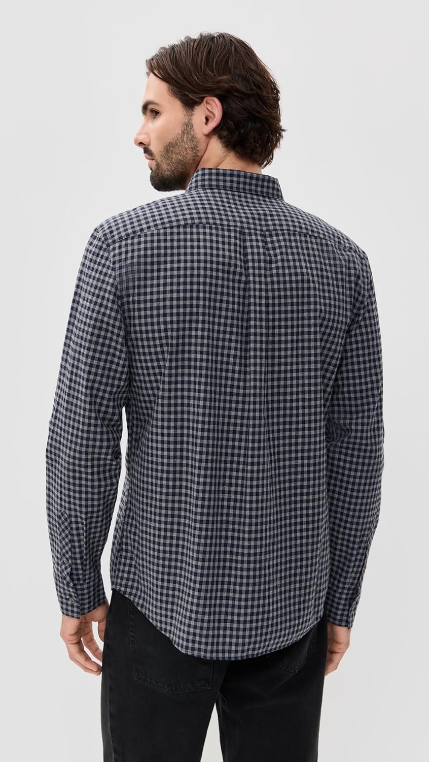Billy Reid Men's Plaid Check Hutcheson Sport Shirt - Image 4