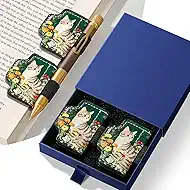 2 Pcs Cat Magnetic Bookmarks with Gift Box,Book Leather Markers for Women, Book Marks Cute Bookmarks for Women, Cute Magnetic Bookmarks for Women, Book Marks for Reading Women