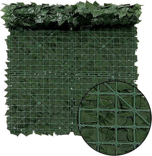 Miniatura 6 de U'Artlines - Valla de privacidad de hiedra artificial, valla de setos artificiales resistente y decoración de hojas de hiedra sintética, valla de