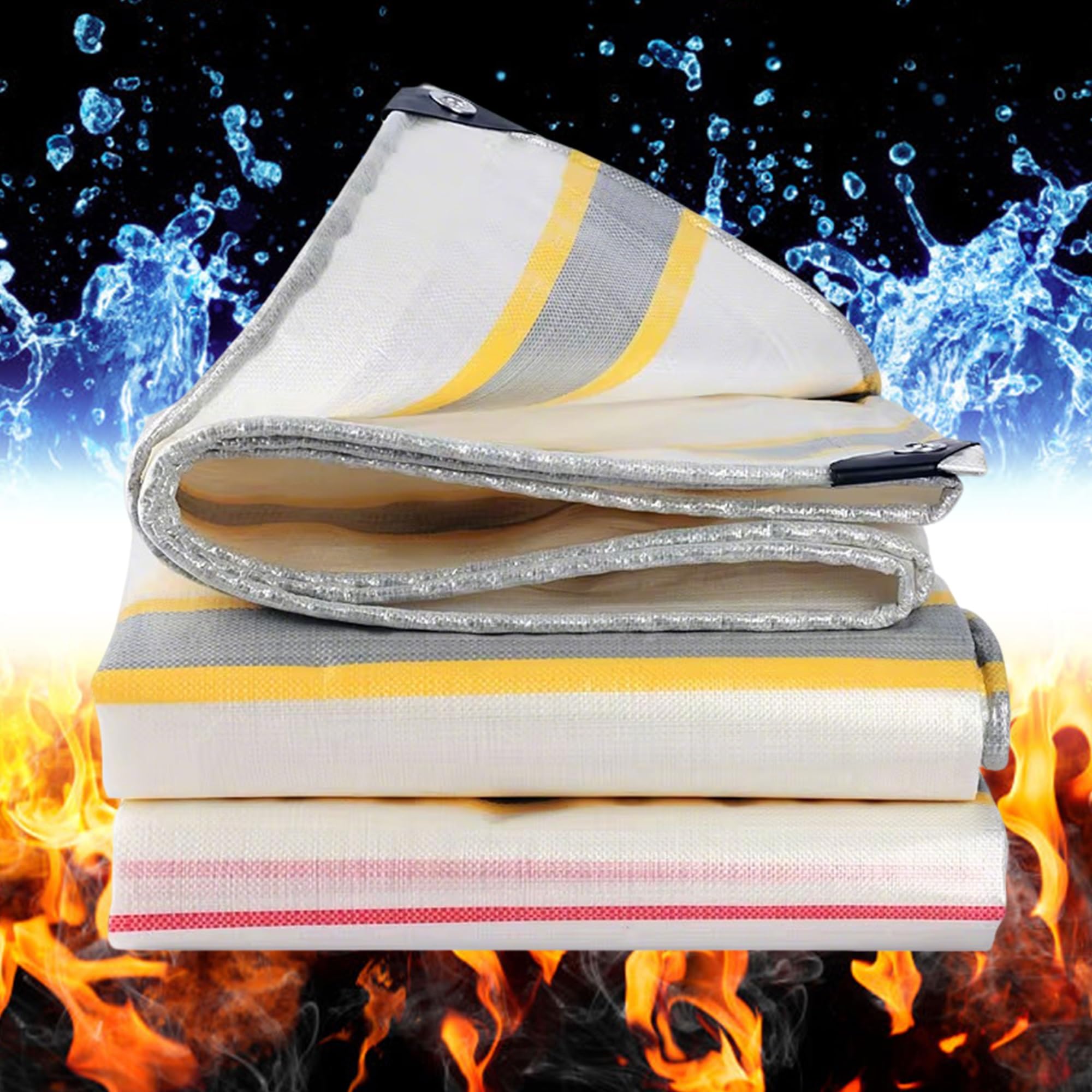 Bâche indéchirable et anti-UV 200g/m² de 2.5x5.5m pour bateau et camion