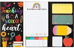 Magnetic Self-Stick Note Pads - Teacher Appreciation Gift Set 550 Sheets |...