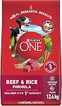Purina ONE Dry Dog Food, Microbiome Balance Beef & Rice - 1.72 kg Bag (1 Pack)