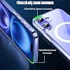 Ehr. iPhone 16 Uyumlu Kamera Korumalı Magsafe Wireless Şarj Özellikli Şeffaf Kılıf (Şeffaf, iPhone 16)
