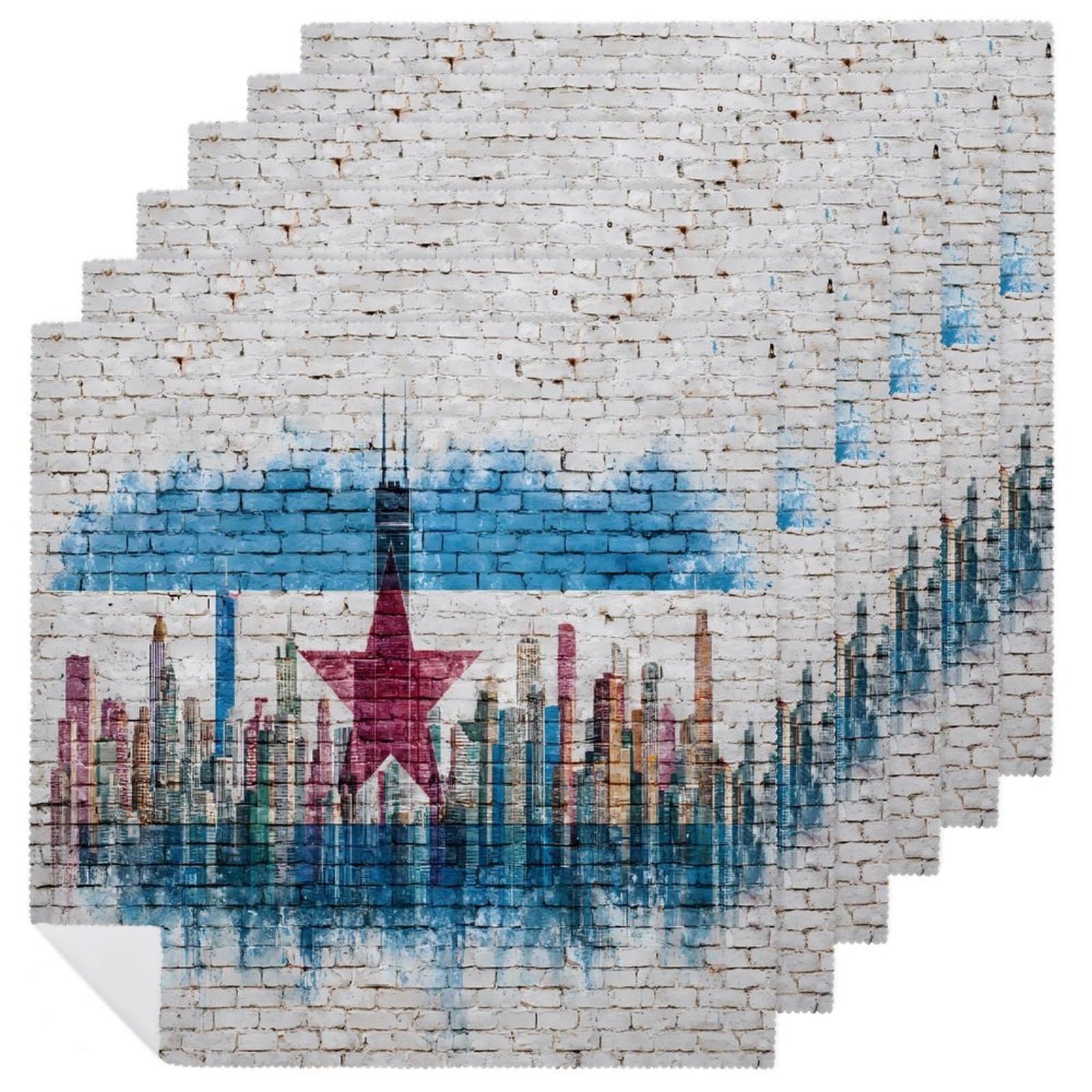 Servilletas de tela de Chicago para vestir tus mesas con identidad urbana en cenas y fiestas