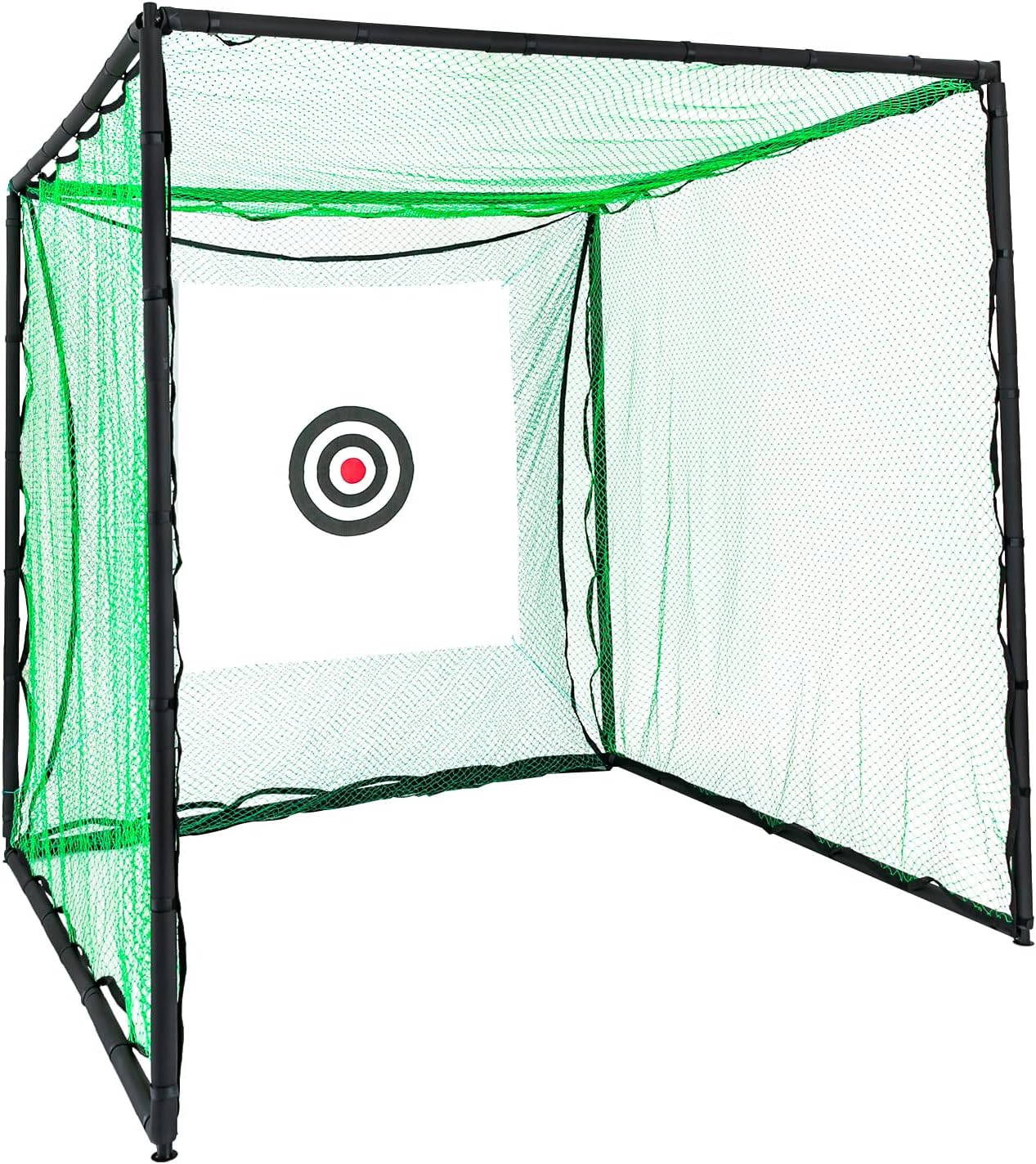 Golf Practice Net, Square Hitting NetS, Large Size 8.2 x 8.2 x 8.2 ft, Swing Trainer for Kids Men Adult Garden Home Backyard Sports