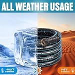 Heavy Duty Garden Hose 75t, Non-Expandable Flexible Water Hose, Kink Resistant Lightweight Hybrid Hose, Leakproof Hose Male to Female Fittings