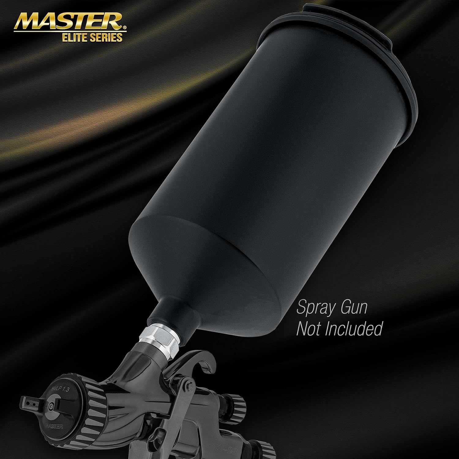 Master Airbrush PRO-88-CUP-1000 attached to a spray gun