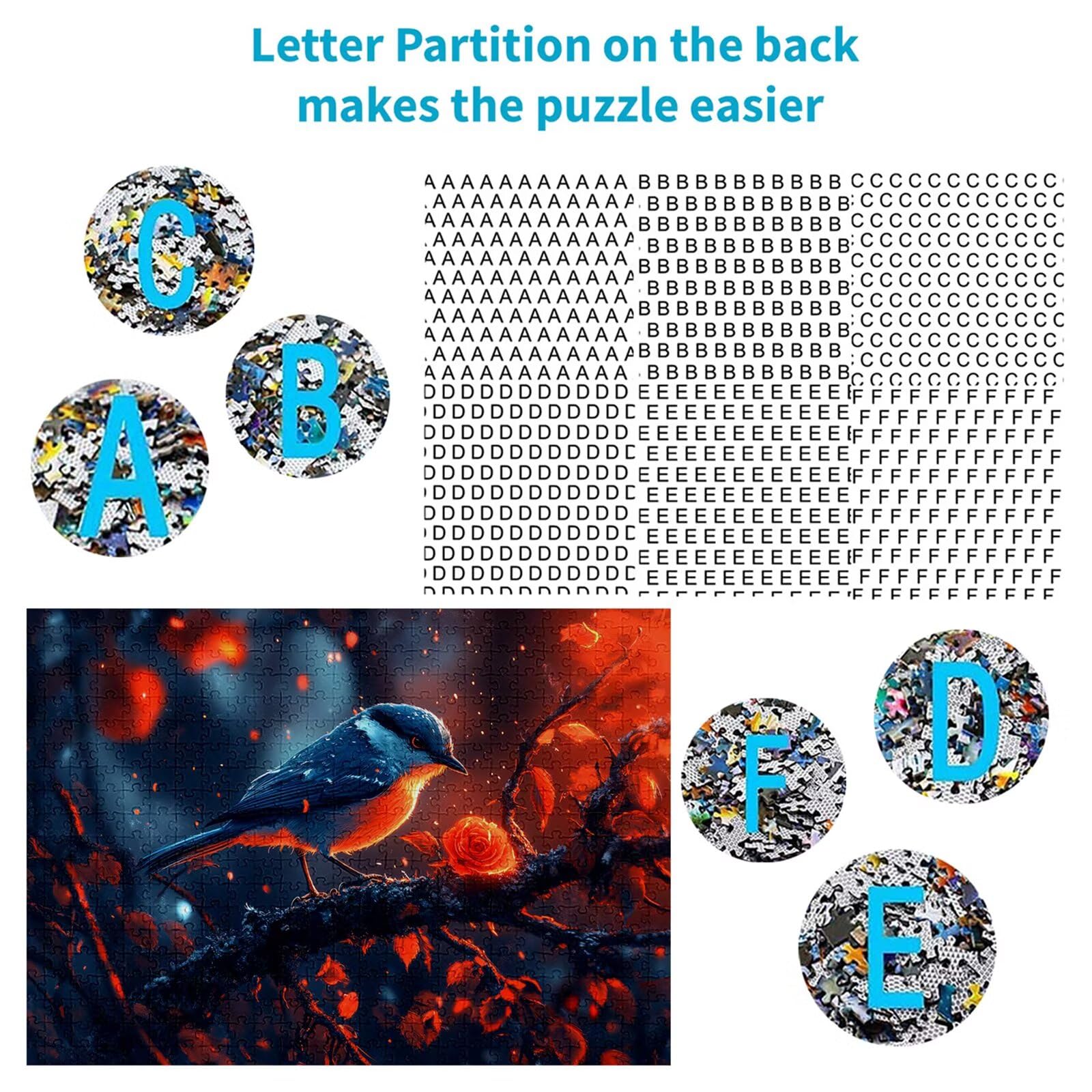 Puzzle 3000 elementów ptak puzzle dla dorosłych kwiaty 122 x 81 cm unikalne rzemiosło klasyczne 3D drewniana układanka do rodzinnych gier biznesowych, układanka zrób to sam do dekoracji ścian domu
